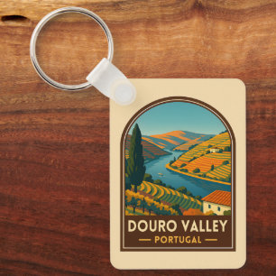 Porte-clés Vintage voyage Douro Valley Portugal Retro Pittore