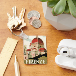Porte-clés Vintage voyage Florence Firenze Italie Eglise Duom