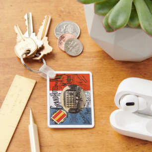 Porte-clés Vintage voyage, Grand Hotel Paix, Madrid, Espagne