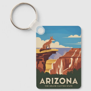 Porte-clés Vintage voyage rétro Arizona Grand Canyon Pittores