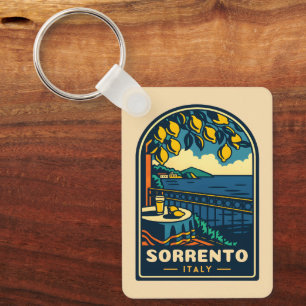 Porte-clés Vintage voyage Sorrento Italie Côte Rétro Pittores