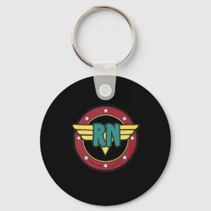 Porte-clés Vintage Wonder Nurse Rn Superhero désorganisé