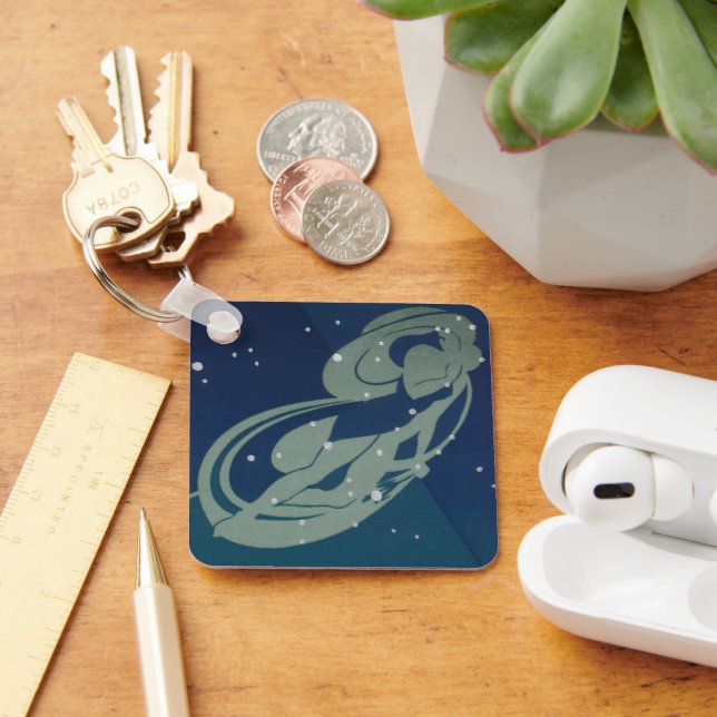 Porte-clés Vintage Zodiac Astrology, Virgo Constellation (Bureau)