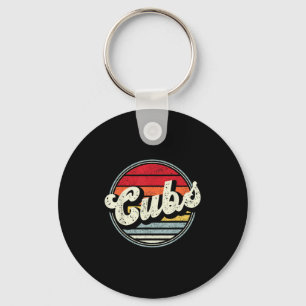 Porte-clés Vintages Cubs Nom Retro Design Pour Hommes Femmes