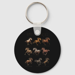 Porte-clés Vintages Rétro Types De Chevaux Cheval Cheval race