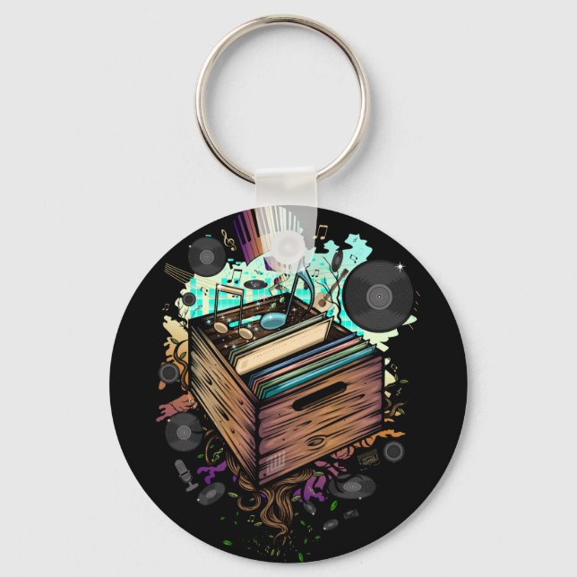 Porte-clés Vinyl Crate (Recto)