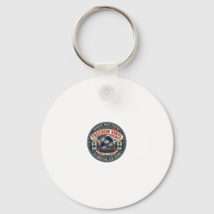 Porte-clés Vinyle de la liberté patriotique Disque vinyle pat