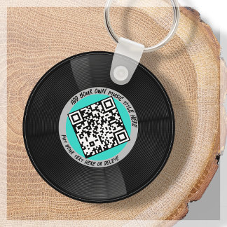 Porte-clés Vinyle | DJ musicien | Code QR