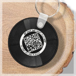 Porte-clés Vinyle | DJ musicien | Code QR<br><div class="desc">Voici notre porte - clé de style vinyle personnalisable QR Code - l'accessoire parfait pour le professionnel de la musique! Ce porte - clé dispose d'un disque vinyle en noir et blanc élégant, ainsi que d'un code QR qui peut être lié à votre propre musique. Avec notre fonction "personnalisez", vous...</div>