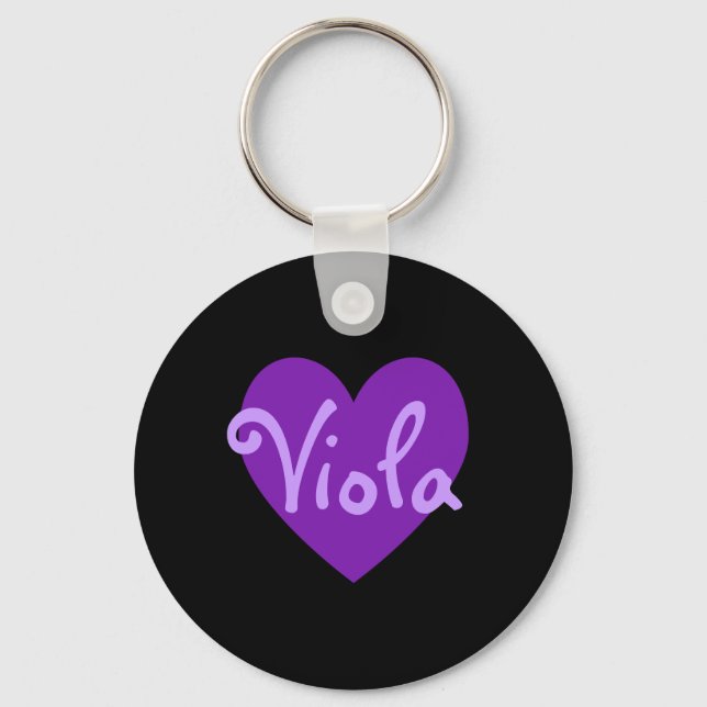 Porte-clés Viola en violet (Recto)