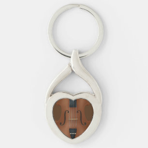 Porte-clés Viola violon violon à instrument de musique à cord