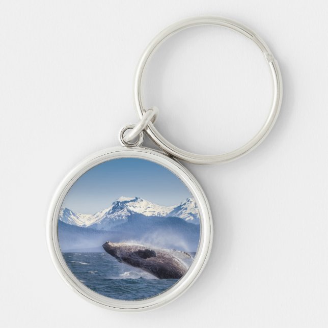 Porte-clés Violation de la baleine de bosse en Alaska (Devant)