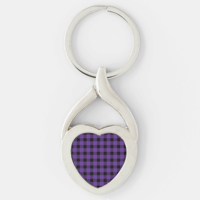 Porte-clés Violet Buffalo Country Lumberjack Plaid (Devant)