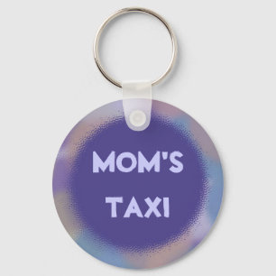 Porte-clés Violet Dots with Personalized Nameplate