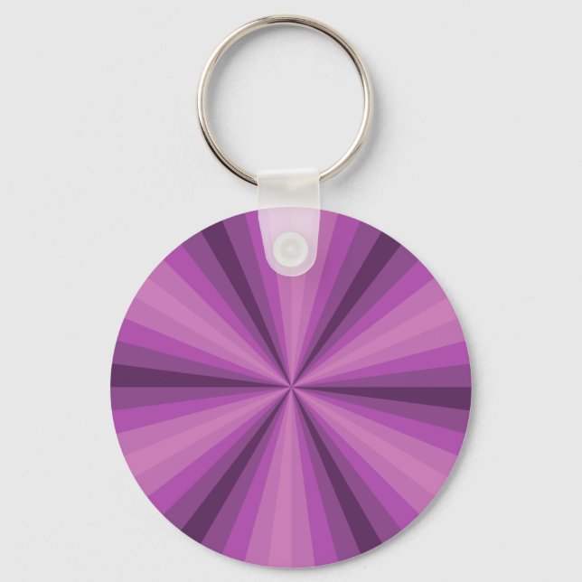 Porte-clés Violet Illusion d'Optique (Recto)