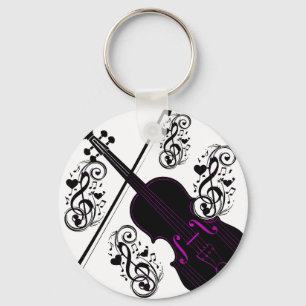 Porte-clés Violon, amour cinglé_