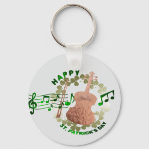 Porte-clés violon St. Patrick's day