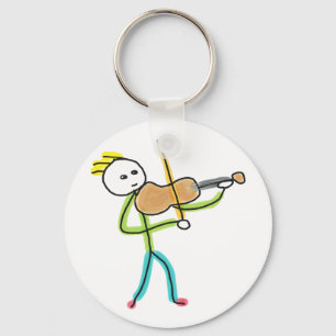 Porte-clés Violon Stickman