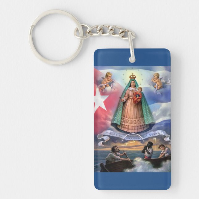 PORTE-CLÉS VIRGEN DE LA CARIDAD DEL COBRE, (Devant)