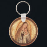 PORTE-CLÉS VIRGIN WITH CHILD<br><div class="desc">Spiritual and classic Renaissance masterpiece from Flemish painter Quentin Massys in vibrant brown , white, gold yellow colors . Oil on wood with golden foil.</div>