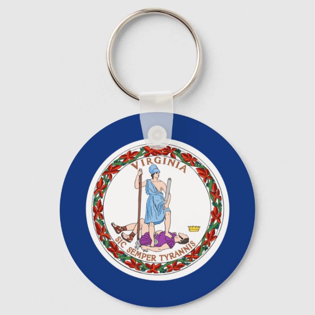 Porte-clés Virginia Flag (Recto)