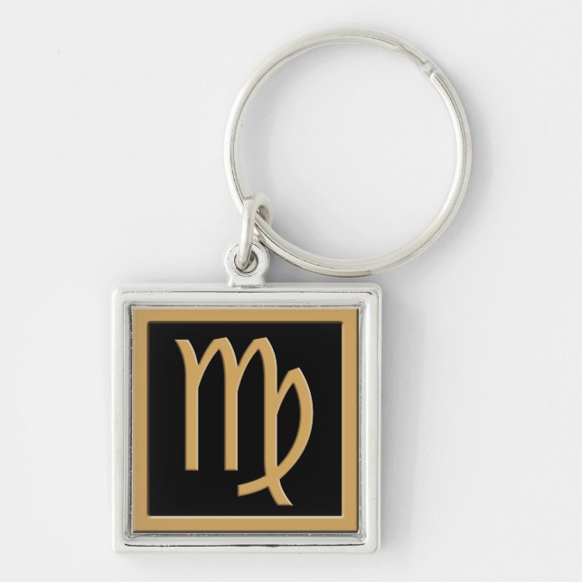 Porte-clés Virgo Gold Symbole Design Porte - clé Premium (Devant)