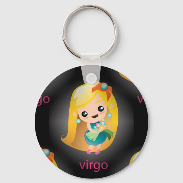 Porte-clés virgo kawaii (Recto)