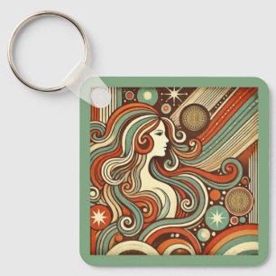 Porte-clés Virgo Zodiac Metal Porte - clé Retro Design