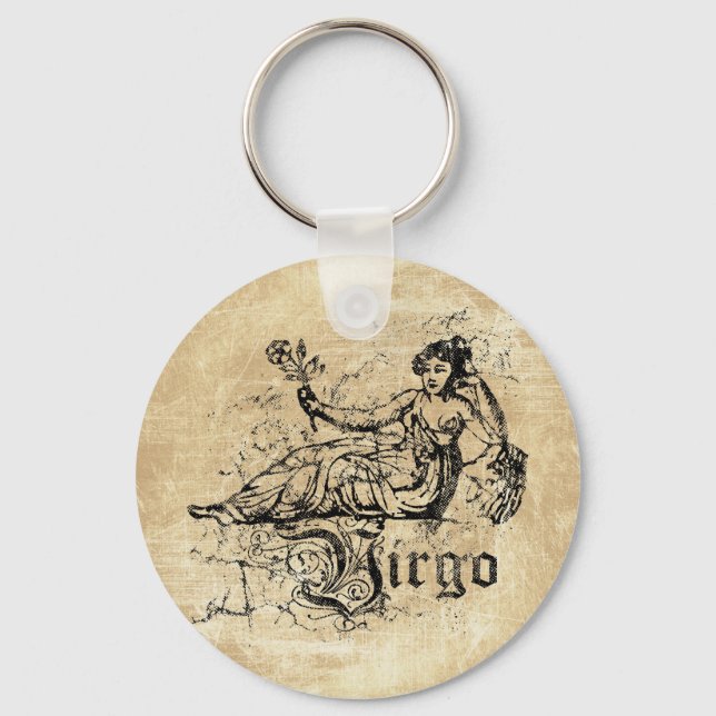 Porte-clés Virgo Zodiac vintage (Recto)