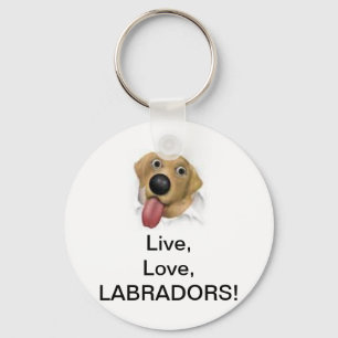 Porte-clés Vis, Amour, Labradors !