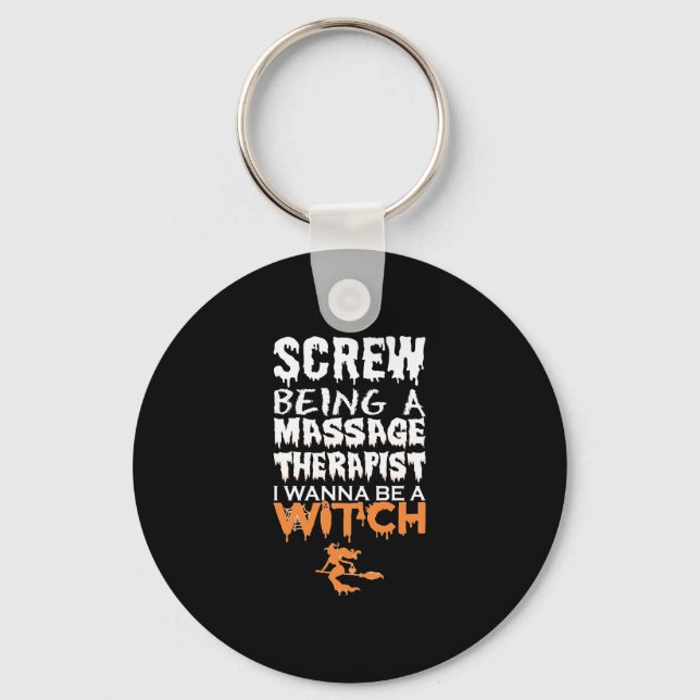 Porte-clés Vis En Massage Thérapiste Wana Witch Halloween (Recto)