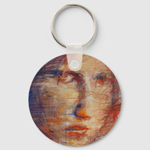 Porte-clés Visage Abstrait