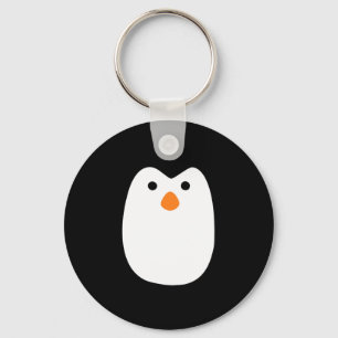 Porte-clés visage adorable mignon de pingouin