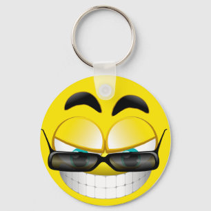 PORTE-CLÉS VISAGE AVEC PARASOLS