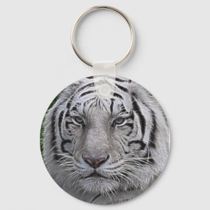 Porte-clés Visage blanc de tigre