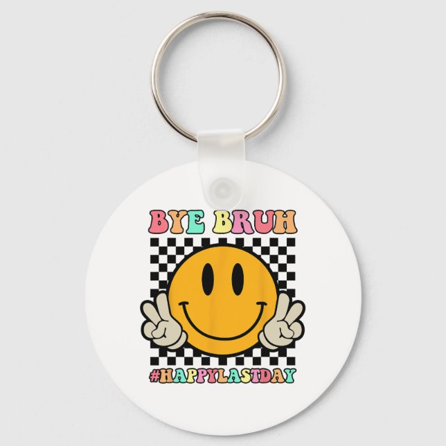 Porte-clés Visage Bye Bruh Professeur Joyeux Jour De Sum De L (Recto)