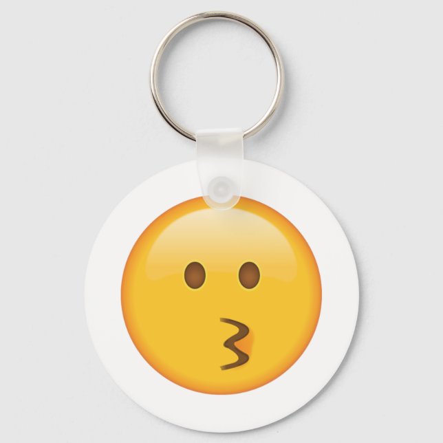 Porte-clés Visage de baiser - Emoji (Recto)