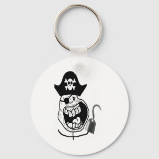 Porte-clés Visage de bande dessinée pour toujours seul pirate