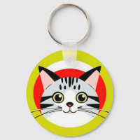 Visage de Chat de Dessin Animé Mignon avec Concept