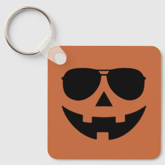 Porte-clés Visage de citrouille d'Halloween