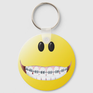 Porte-clés Visage de croisillons