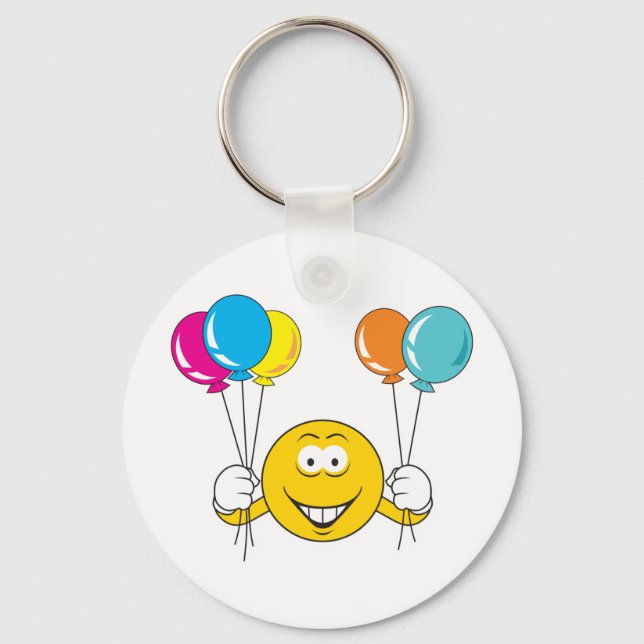 Porte-clés Visage de fête des ballons (Recto)