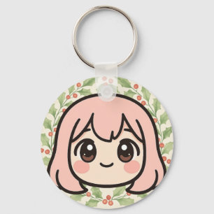 Porte-clés Visage de Fille Anime Kawaii Mignon – C
