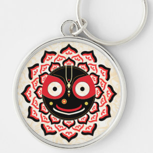 Porte-clés Visage de Lord Jagannath Chakra Dieu hindou