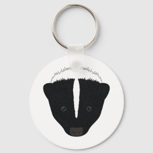 Porte-clés Visage de mouffette