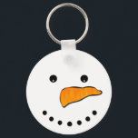 Porte-clés Visage de neige<br><div class="desc">Le design de Snowman est parfait pour l'hiver holidays,  y compris le Christ et la Nouvelle Année ! The design veut add a cute touch to home decor products,  clothing,  and much more. Makes a great venin !</div>