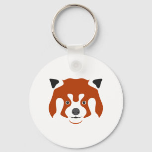 PORTE-CLÉS VISAGE DE PANDA ROUX