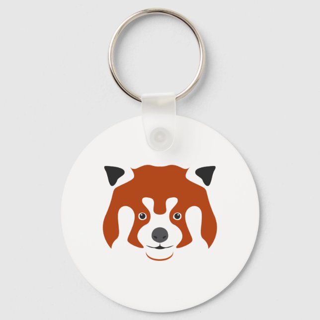 PORTE-CLÉS VISAGE DE PANDA ROUX (Recto)