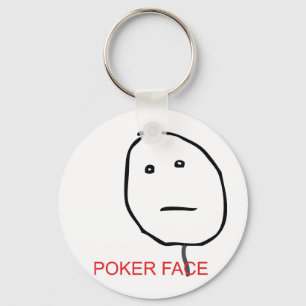 Porte-clés Visage de poker