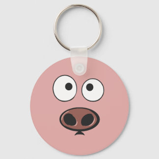 Porte-clés Visage de porc